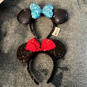 Disney Minnie Ear Headbands- 2 pair